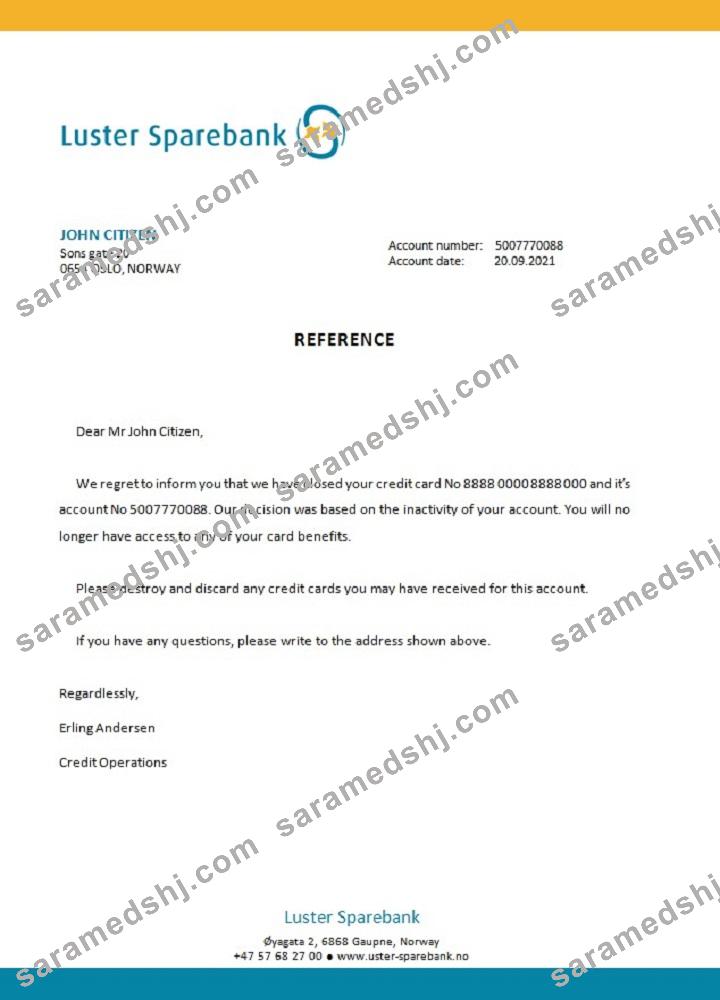 Norway_Luster Sparebank_closure reference